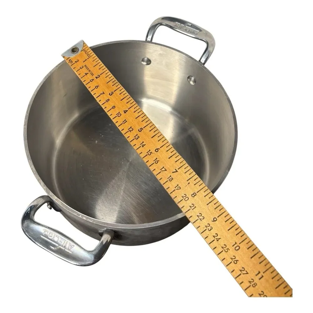 All Clad Stainless Steel Stock Pots Set of 2 - NO LIDS